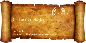 Czibula Maja névjegykártya